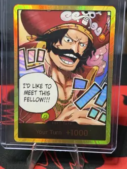 One Piece CCG - Carrying On His Will - Gold D. Rodger Don!! Card Gold - English - Image 1