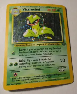 Pokemon TCG Jungle Victreebel Holo Card 14/64 Vintage 1999 Played Unlimited - Image 2