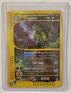 Pokemon TCG Tyranitar Aquapolis Reverse Holo Card - Rare 40/147 - Image 2