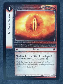 The Eye of Sauron 2 U 87 - LotR Cards #3I8 - Image 1