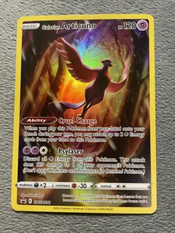 Galarian Articuno SWSH282 Full Art Black Star Promo Pokemon Card NM - Image 1