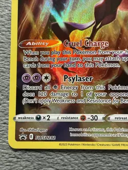 Galarian Articuno SWSH282 Full Art Black Star Promo Pokemon Card NM - Image 4