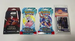 Pokemon Journey Together Sleeved Booster Packs Star Wars Unlimited NBA Cards Lot - Image 1