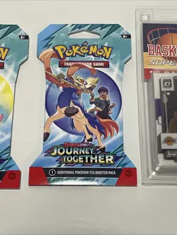 Pokemon Journey Together Sleeved Booster Packs Star Wars Unlimited NBA Cards Lot - Image 4