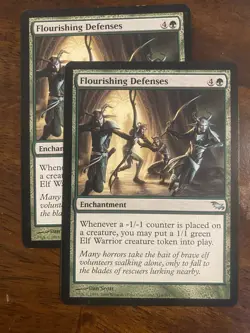 1x Flourishing Defenses, LP condition Shadowmoor MTG Magic The Gathering - Image 1