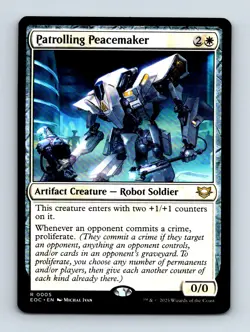 #5 2025 Edge of Eternities Commander Patrolling Peacemaker Rare - Image 1