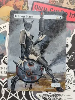 MTG Hand Painted Alter - Artillery Witch Trinket Mage - Blossom Alters - Image 1
