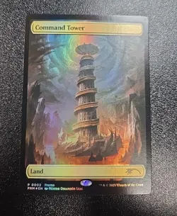 MTG Command Tower FOIL Textless Tower Turbo 2 Promo Magic The Gathering Avatar - Image 1