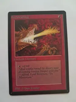 Firebreathing LP Beta MTG Magic the Gathering - Image 1