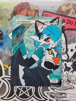 MTG Hand Painted Alter - Gardevoir Auramancer - Blossom Alters - Image 1