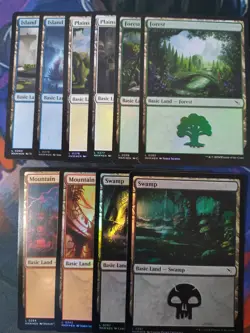 Foil Basic Land Set of 100 - All Arts x 10 | 7% Off 2+ | Karlov Manor | NM | MTG - Image 1