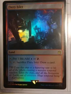 Fiery Islet | Doctor WHO | MTG | Modern EDH Horizon Land | NM+ - Image 1