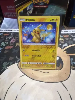 Pokemon TCG Unified Minds Pikachu Reverse Holo Card 55/236 - Image 1
