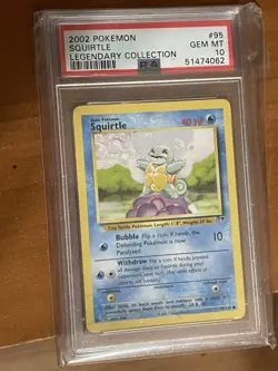 Pokemon 2002 Legendary Collection Squirtle #95 PSA 10 Mint - Image 1