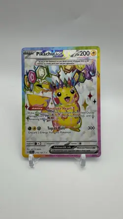 2024 Pokemon SSP En-Surging Sparks Ultra Rare #219 Pikachu EX - Image 1