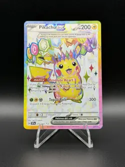 2024 POKEMON SSP EN-SURGING SPARKS ULTRA RARE #219 PIKACHU EX - Image 1