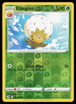 Eldegoss #025/264 Reverse Holo 2021 Pokemon Fusion Strike LP - Image 1