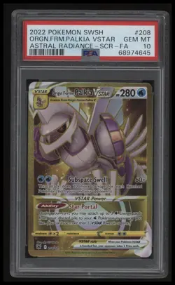 2022 Pokemon Sword & Shield Astral Radiance Orgn.Frm.Palkia Vstar PSA 10 - Image 1