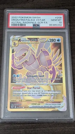 ORIGIN FORME PALKIA VSTAR 2022 Pokemon 208/189 PSA 10 GEM MINT Astral Radiance - Image 1