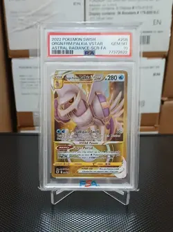 2022 POKEMON ASTRAL RADIANCE SECRET FULL ART/ORIGIN FORME PALKIA VSTAR PSA 10 - Image 1