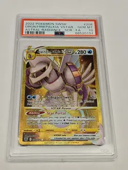 POKEMON SWSH ORIGIN FORME PALKIA VSTAR FULL ART SECRET 208/189 PSA 10 ASTRAL - Image 1