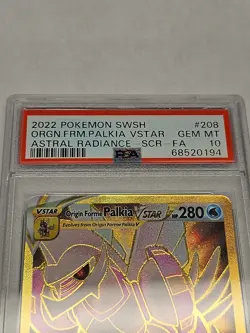 POKEMON SWSH ORIGIN FORME PALKIA VSTAR FULL ART SECRET 208/189 PSA 10 ASTRAL - Image 2