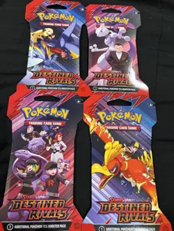 Destined Rivals Sleeved Booster Packs FULL PACK ART SET Pokemon TCG NEW SEALED - Image 1