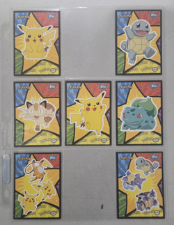 Topps Pokemon First Movie Puzzle set of 7 Blue Logo - Image 2