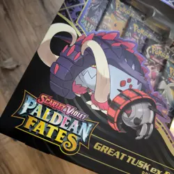 Pokemon TCG PALDEAN FATES Great Tusk Iron Treads Ex Premium Collection ? NEW - Image 2