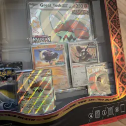 Pokemon TCG PALDEAN FATES Great Tusk Iron Treads Ex Premium Collection ? NEW - Image 5