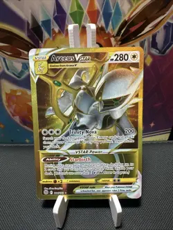 Pokemon TCG. Arceus Vstar 184/172 Brilliant Stars Gold Secret Rare (NEAR... - Image 1