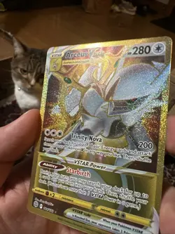 Pokemon TCG. Arceus Vstar 184/172 Brilliant Stars Gold Secret Rare (NEAR... - Image 3