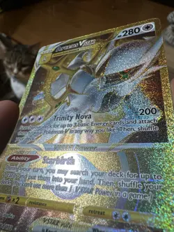 Pokemon TCG. Arceus Vstar 184/172 Brilliant Stars Gold Secret Rare (NEAR... - Image 4