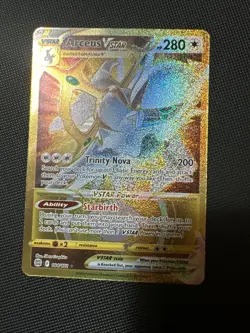 Pokemon TCG. Arceus Vstar 184/172 Brilliant Stars Gold Secret Rare (NEAR... - Image 5