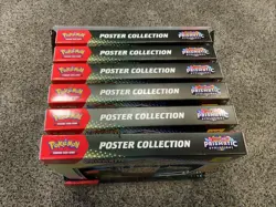 Pokemon: Prismatic Evolutions poster Collection Boxes (6) And Display Holder. - Image 2