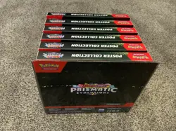 Pokemon: Prismatic Evolutions poster Collection Boxes (6) And Display Holder. - Image 4