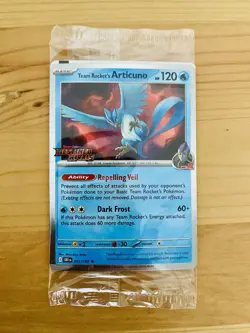 Team Rocket's Articuno 051/182 Pokemon Destined Rivals Stamped Promo (Best Buy) - Image 1