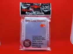 100 Ultra PRO Small Pro-Fit Side-Load Sleeves 60x87mm. B3G1 Free! - Image 1