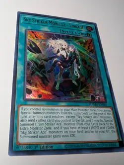 Yugioh Sky Striker Mobilize - Linkage! Ultra Rare MAMA-EN003 1st Near Mint - Image 2