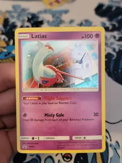 Latias 2017 Pokemon Sun & Moon Black Star Promo Holo Card SM87 - Image 1