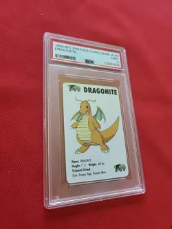 Pokemon: KFC Mini Cards Dragonite #149 Applause Vintage Rare 1998 - PSA 9 MINT - Image 5