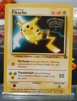 Pokemon The First Movie promo cards Pikachu, Mewtwo, Dragonite, Electabuzz LP/NM - Image 3