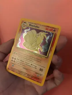 Pokemon TCG Ninetales Base Set Holo Unlimited Rare Card 12/102 NM- - Image 3