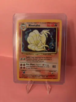 Pokemon TCG Ninetales Base Set Holo Unlimited Rare Card 12/102 NM- - Image 4