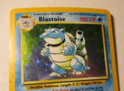 Pokemon TCG Base Set Unlimited Blastoise Holo Card 2/102 Vintage 1999 Played - Image 4