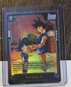 Son Goku Jr. FB08-102 Alternate Art Saiyan's Pride Dragon Ball English Card Fusi - Image 3