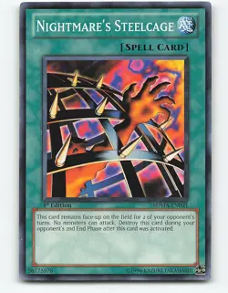 Nightmare's Steelcage #SDMA-EN021 1st Edition Yugioh Card - Image 1