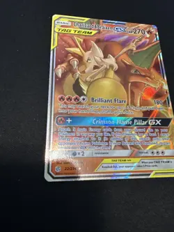 Pokemon TCG Charizard & Braixen GX 22/236 Sm-Cosmic Eclipse Holo Card - Image 2