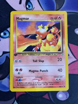 Magmar 40/111 1st Edition Pokemon Neo Genesis MP English Card WOTC - Image 1