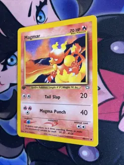 Magmar 40/111 1st Edition Pokemon Neo Genesis MP English Card WOTC - Image 3